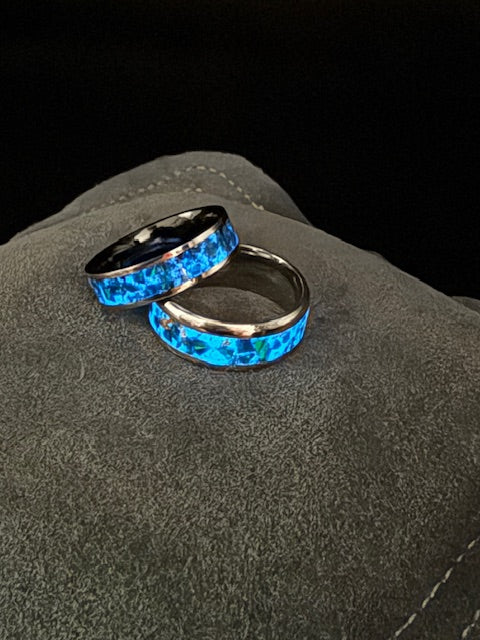 Iridescent Band Style Ring